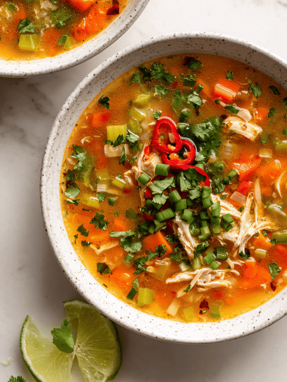 spicy chicken soup recipe